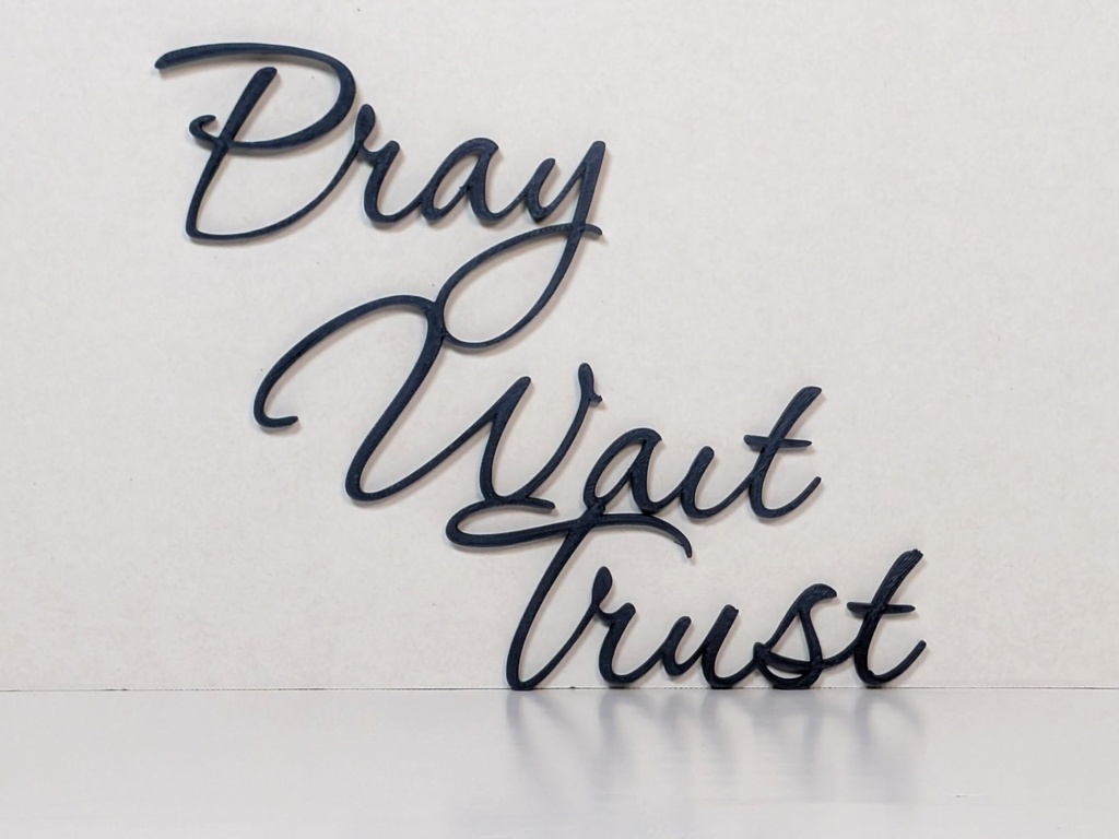 Pray Wait Trust (Black)